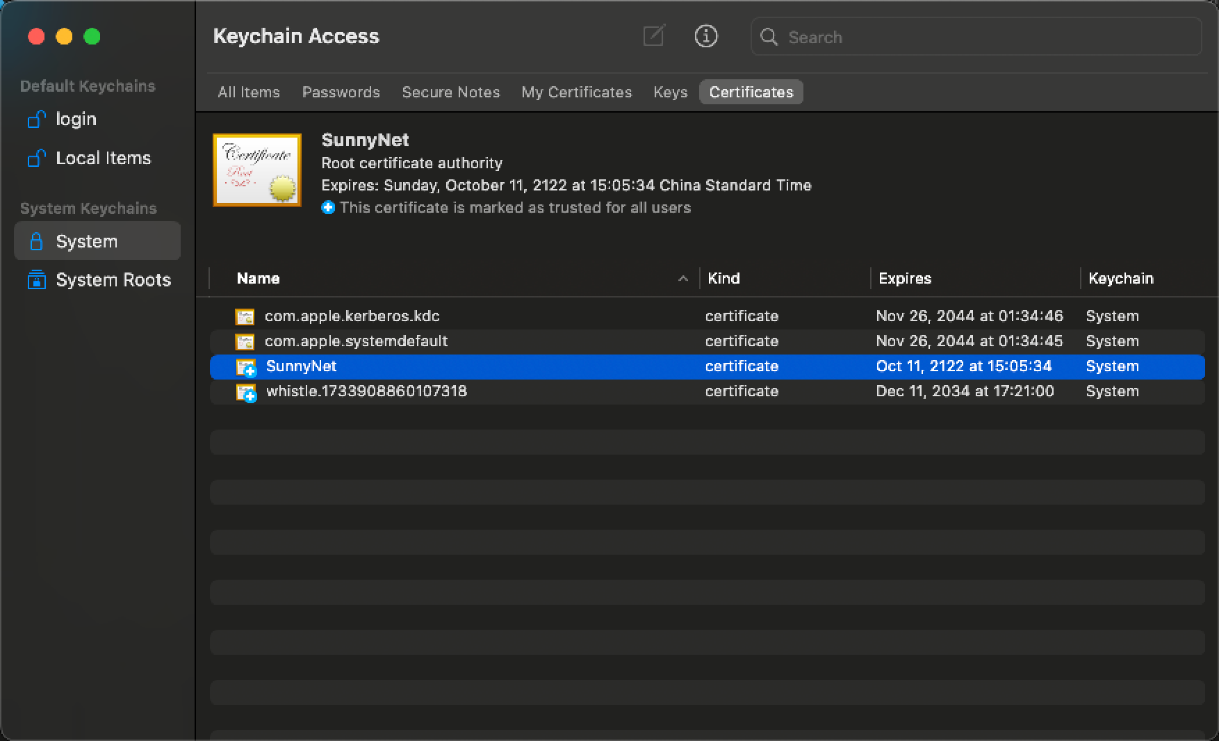 macOS 安装根证书-1